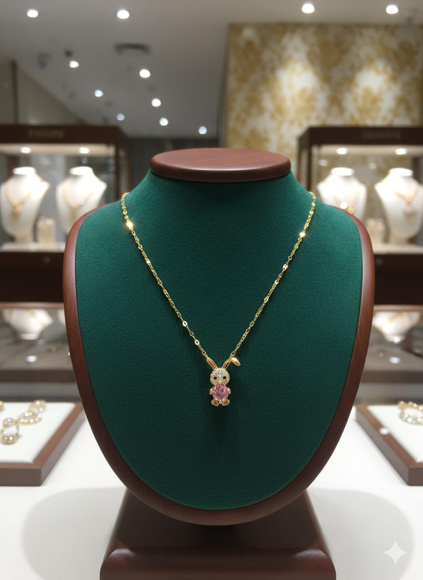 Bunny pendant necklace